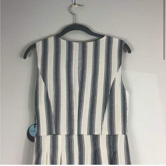 NWT Eva Franco Caroline dress in black and white stripes - Picture 3 of 9